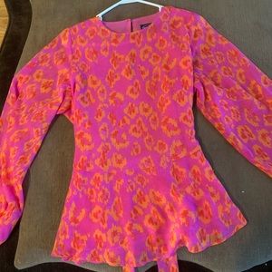 Pink & Orange Pattern Blouse